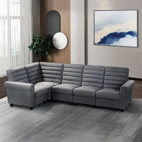 Jayden Creation Jesus Upholstered Tufted Corner Sectional Sofa With