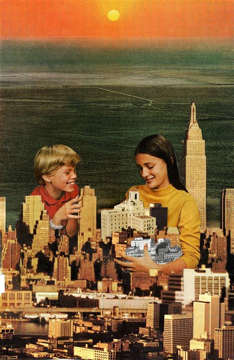 retro futuristic magazine collage art  ben giles format surreal