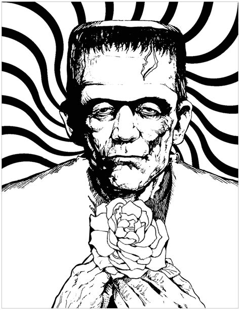 fun frankenstein coloring pages   fantastic decorations