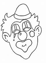Clown Face Cartoon Cliparts sketch template