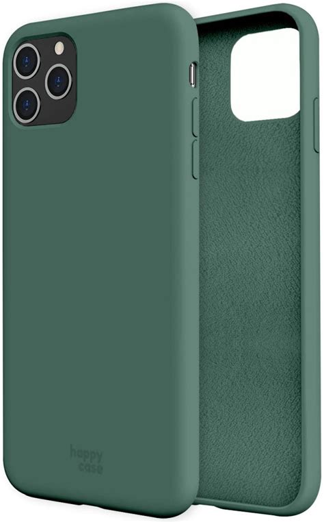 happycase iphone  pro max siliconen  cover groen gsmpuntnl