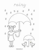 Coloring Rainy Rain Raining Favorites Login Add Twistynoodle sketch template