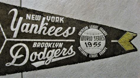lot detail 1955 brooklyn dodgers new york yankees world
