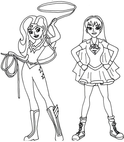 dc superhero girls coloring pages  coloring pages  kids