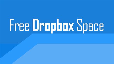 dropbox storage space youtube
