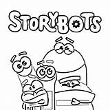 Storybots Chiedi Agli Stampare sketch template