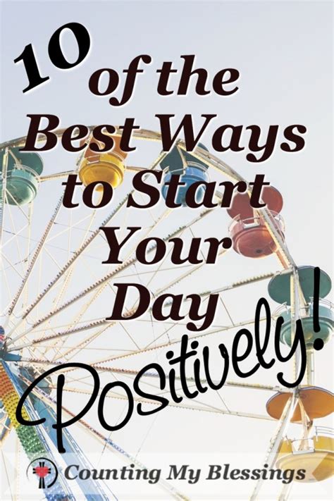 10 of the best ways to start your day positively counting my blessings
