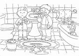 Caillou Coloring Pages Bathroom Kids Printable Dirty Clean Cartoon Coloringpagesfortoddlers Para Colorear Room Colouring Modern Sheets Choose Board Bestcoloringpagesforkids Artículo sketch template