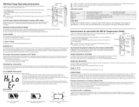 dual temp operating instructions instrucciones cooper
