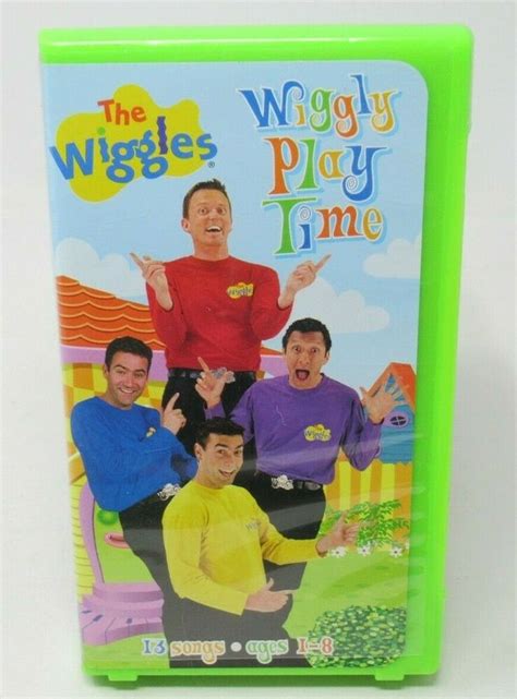 wiggles wiggly play time vhs video  original cast  songs greg