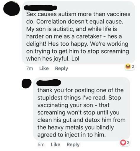 sex causes autism and an antivaxxer s response