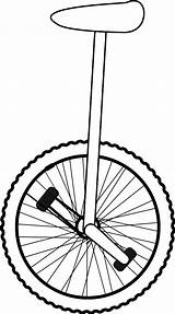 Unicycle Einrad Openclipart Zeichnung Vektor Eenwieler Tekening Lijn I2clipart Linie Webstockreview Ca0b sketch template