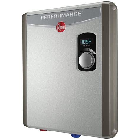 rheem performance  kw  modulating  gpm electric tankless water heater shop