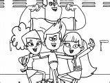Supernoobs Coloring Wecoloringpage Glee Club sketch template