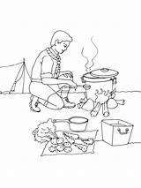 Scout Scouts Coloriages Metiers Imprime Partage Télécharge Cuisinier Gulli sketch template