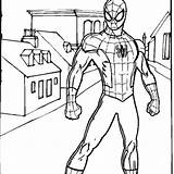 Cacha Spiderman sketch template