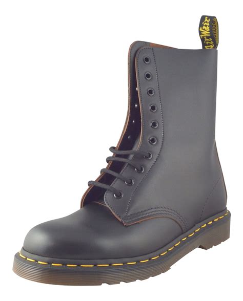 dr martens    england mie black quilon leder knoechel  boots ebay