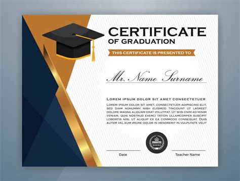 graduation certificate template sample templates gambaran