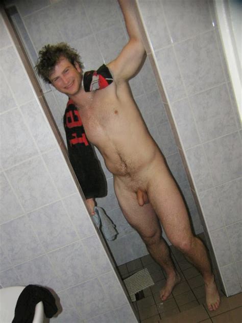 sportsmen with uncut cocks naked in showers my own private locker room