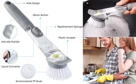 Ada Premium Kitchen Cleaning Brush Scrubber Dish Bowl