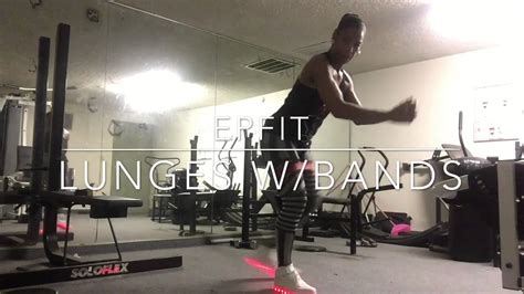 Resistance Band Lunges For Legs And Butt Workout Fitness