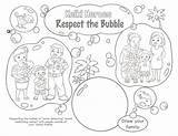 Respect Bubble sketch template