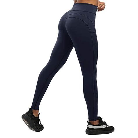oyoo solid booty up sports legging women s compression thigts m line