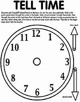 Time Coloring Tell Pages Crayola Au sketch template