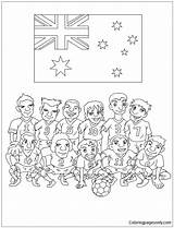 Pages Team Coloring Korea Australia Serbia Denmark Color Online Cup France Japan Germany Brazil Republic Coloringpagesonly Printable Kids sketch template
