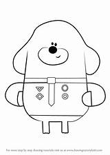 Duggee Hey Draw Drawing Step Coloring Oua Cartoon Kids Enid Birthday Colouring Pages Drawingtutorials101 Learn Paint Hé Diy Games Color sketch template
