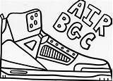 Coloring Shoes Sneakers Sheets sketch template
