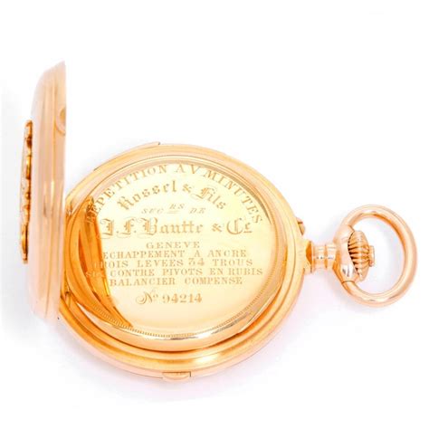 russel and fils retailed by j f bautte and co pocket watch at 1stdibs