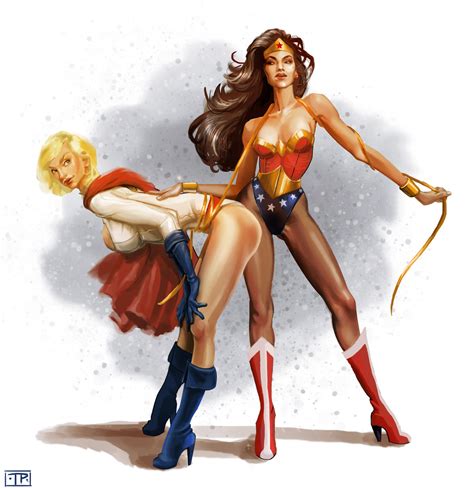 Wonder Woman Vs Power Girl By Brainleakage On Deviantart