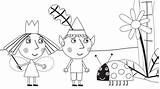 Holly Ben Kingdom Little Coloring Printable Pages A4 Hollys Kids Cartoon sketch template