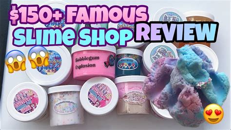 150 Famous Slime Shop Review Youtube