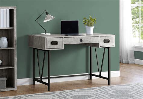 spec designs  monarch specialties flatwoods computer desk grey