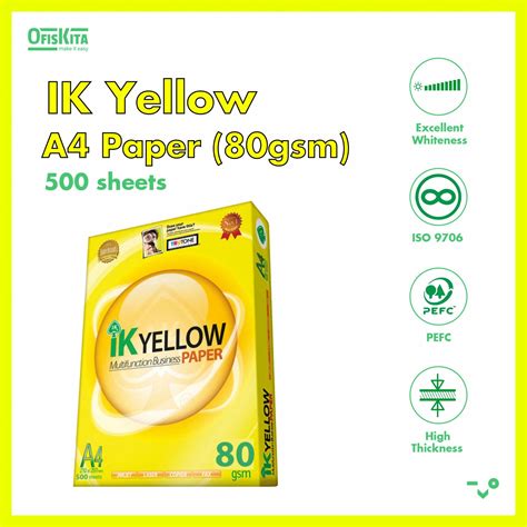 ik yellow  paper gsm gsm