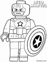 Marvel Coloring Pages Captain Getcolorings sketch template