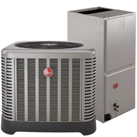 central air conditioning complete turn key system rheem  seer  ton central air conditioners