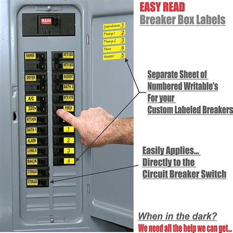type  electrical panel labels   lable  electrical panel