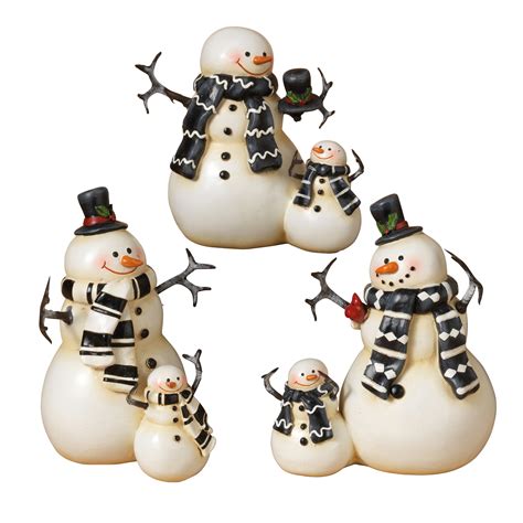 resin coupled snowmen figurines set   walmartcom