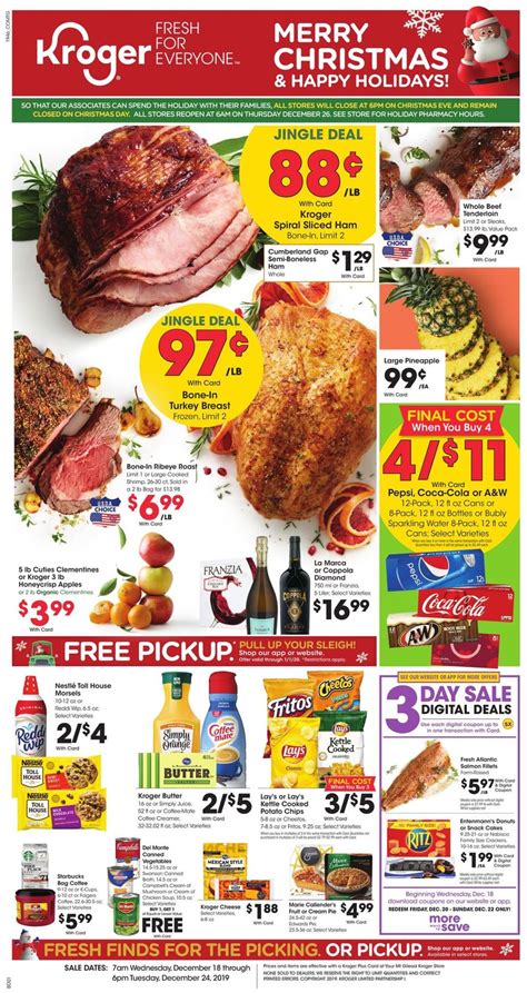 kroger christmas ad  current weekly ad   frequent adscom