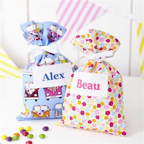 personalised childrens party gift bag  tattybogle