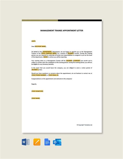 management letter template     templatenet