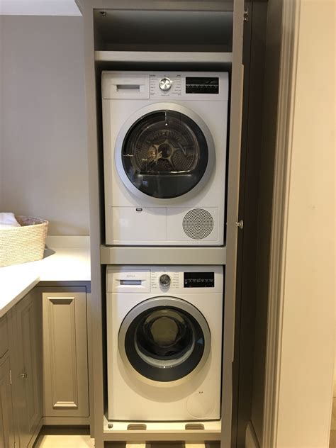 pin  kirsty  vic kitchen stacked washer dryer utility room washer  dryer