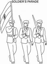 Republic Soldier Drawing Flag Parade India Coloring Saluting Pages Getdrawings Drawings sketch template