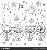 Natale Singen Carols Cantano Kinder Weihnachtslieder Weihnachten Colorare Disegni Coro Gruppe Choir Kindern Canzoni Weiß Carol Weiss Färbung C8 Loudlyeccentric sketch template