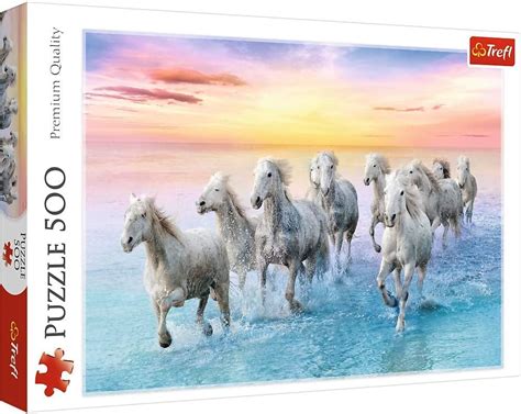 trefl  piece jigsaw puzzles galloping white horses walmartcom