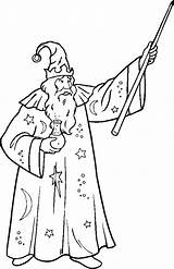 Wizard Coloring Printable Pages Designlooter sketch template