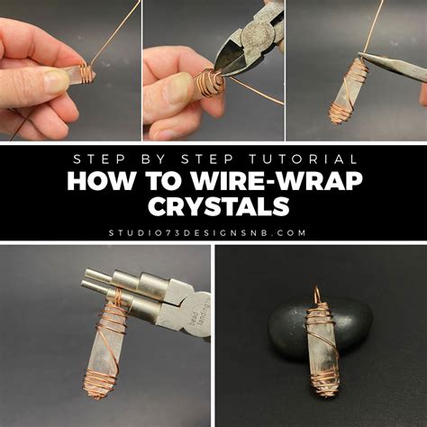 wire wrap crystals step  step studio  designs
